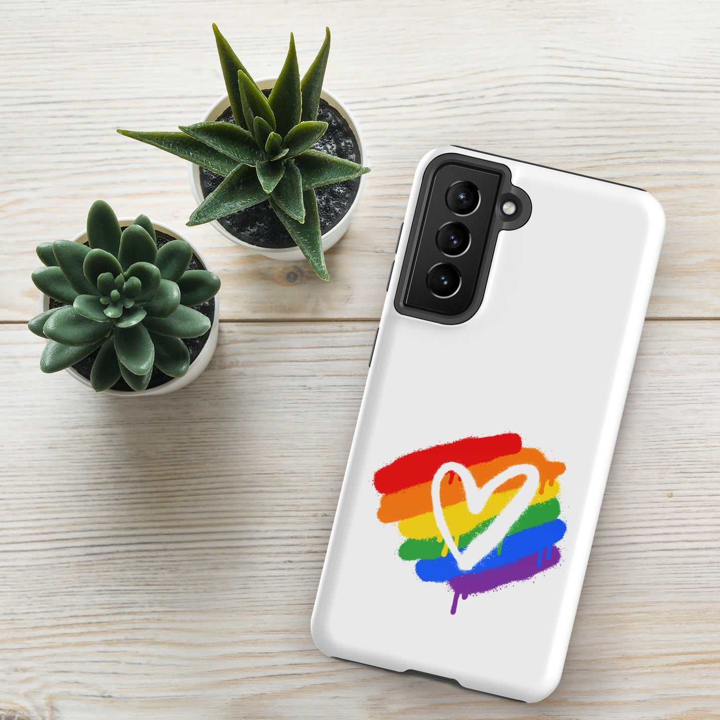 Rainbow Heart - Tough case for Samsung®