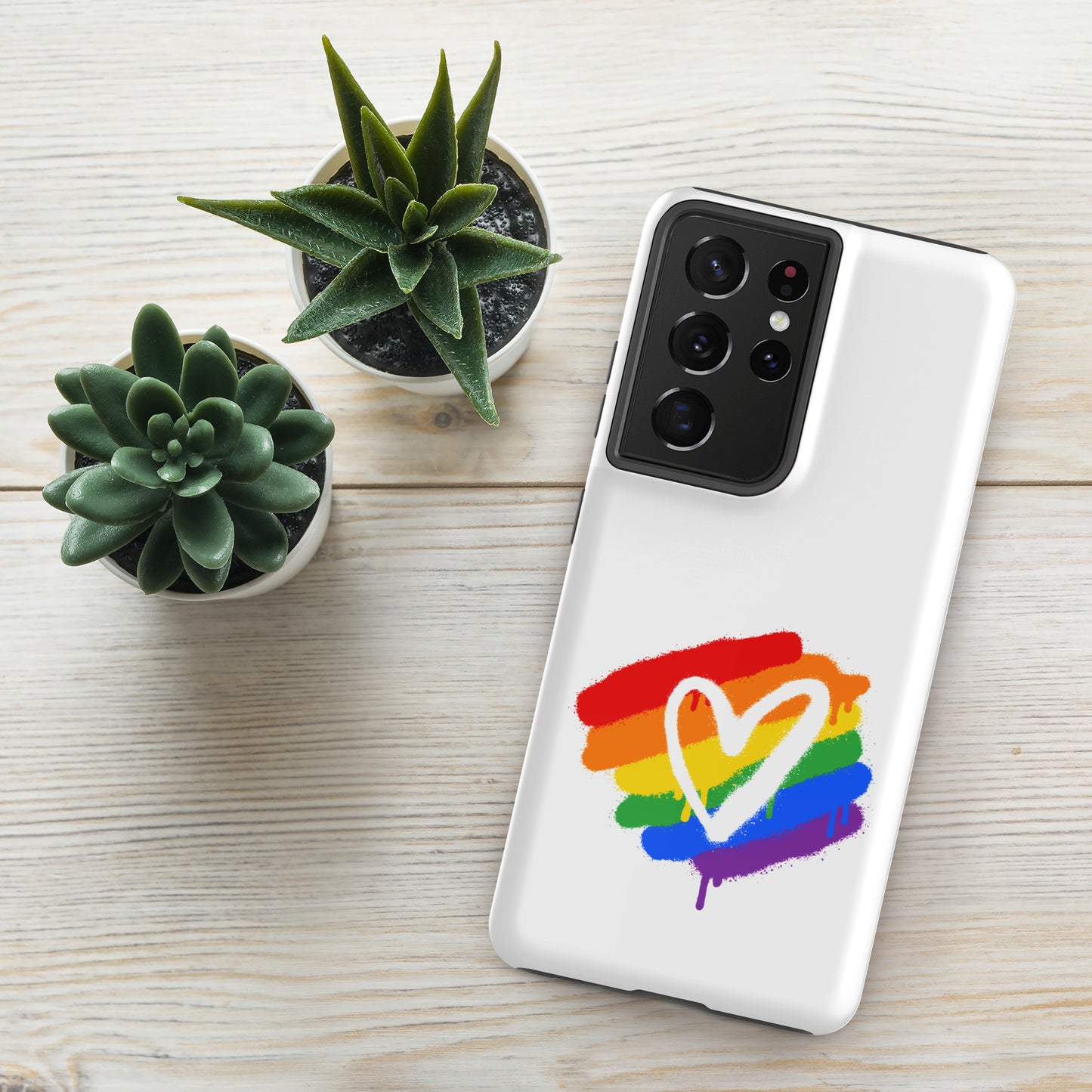 Rainbow Heart - Tough case for Samsung®