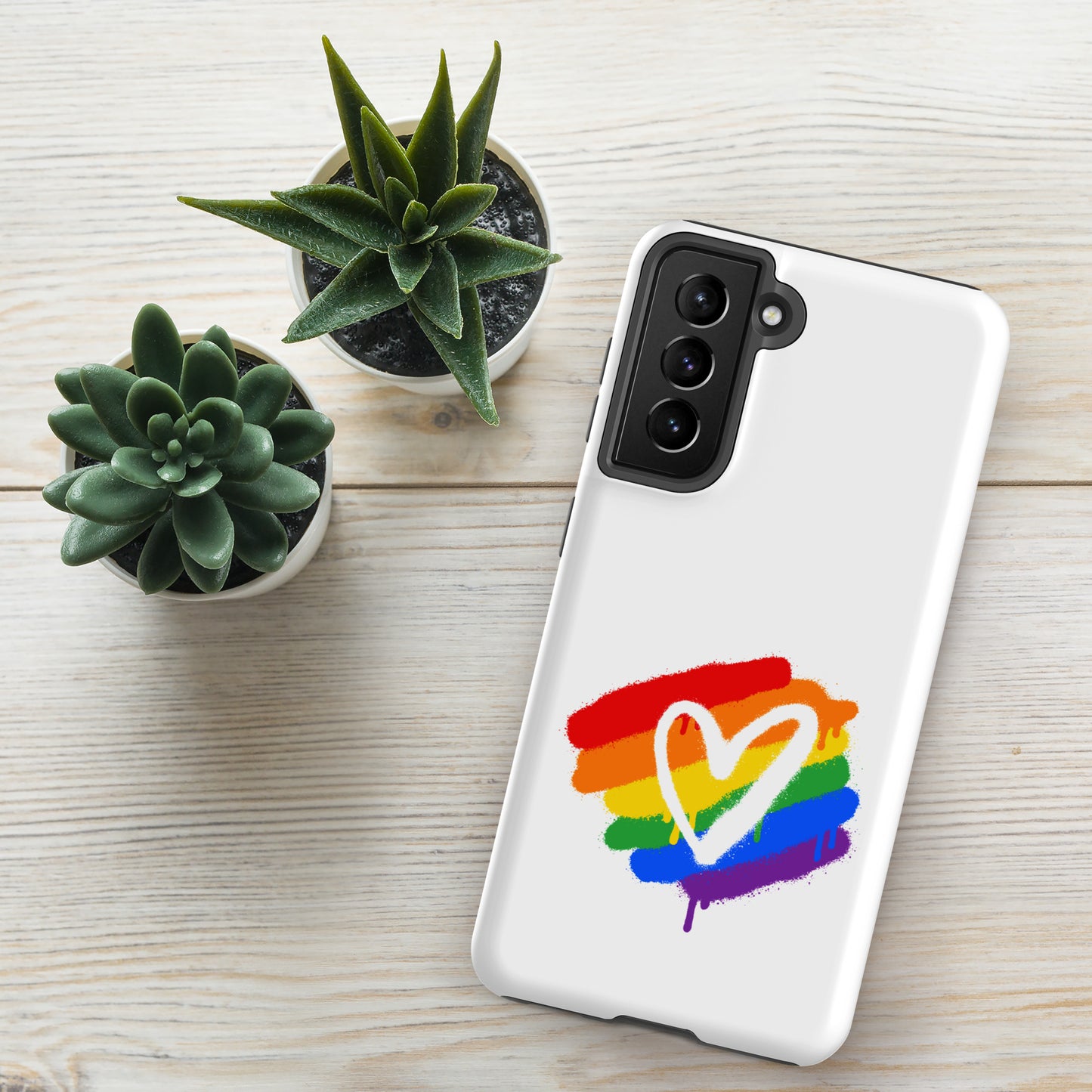 Rainbow Heart - Tough case for Samsung®