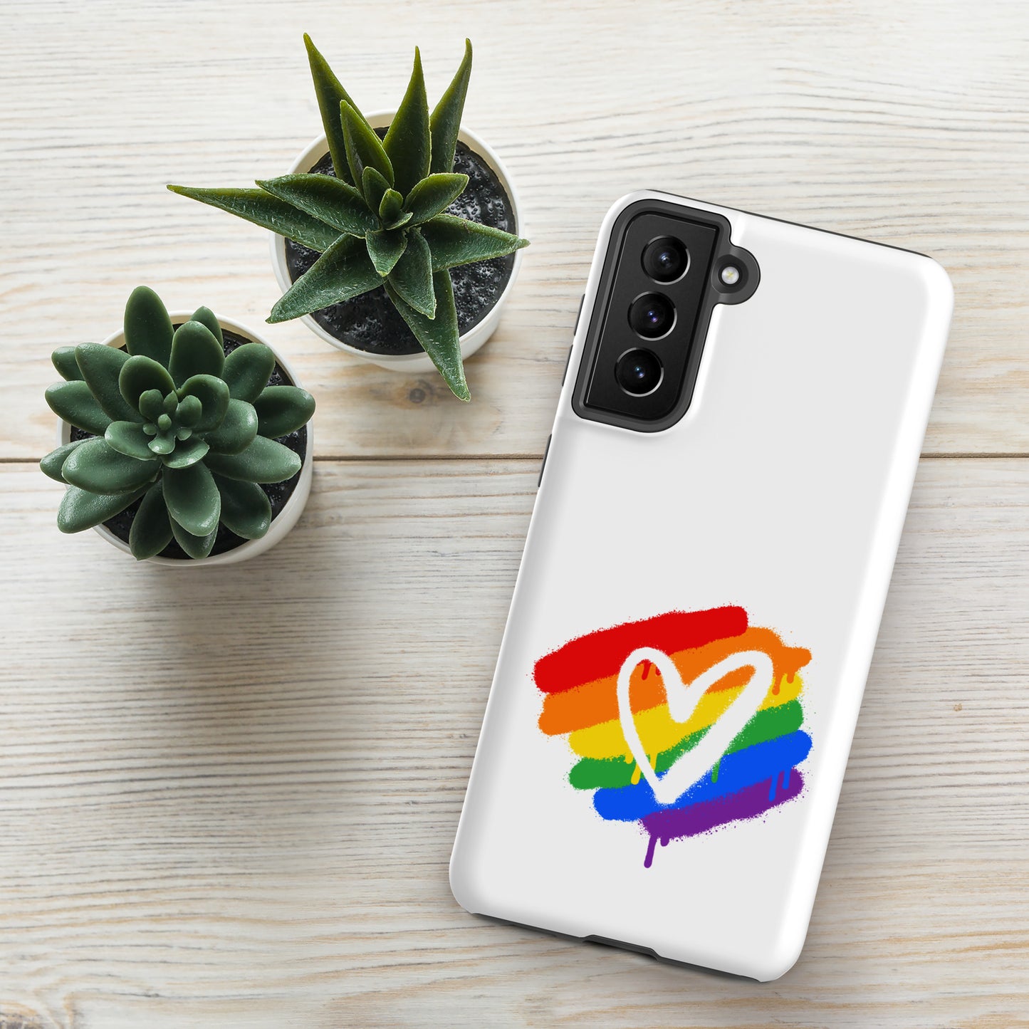 Rainbow Heart - Tough case for Samsung®