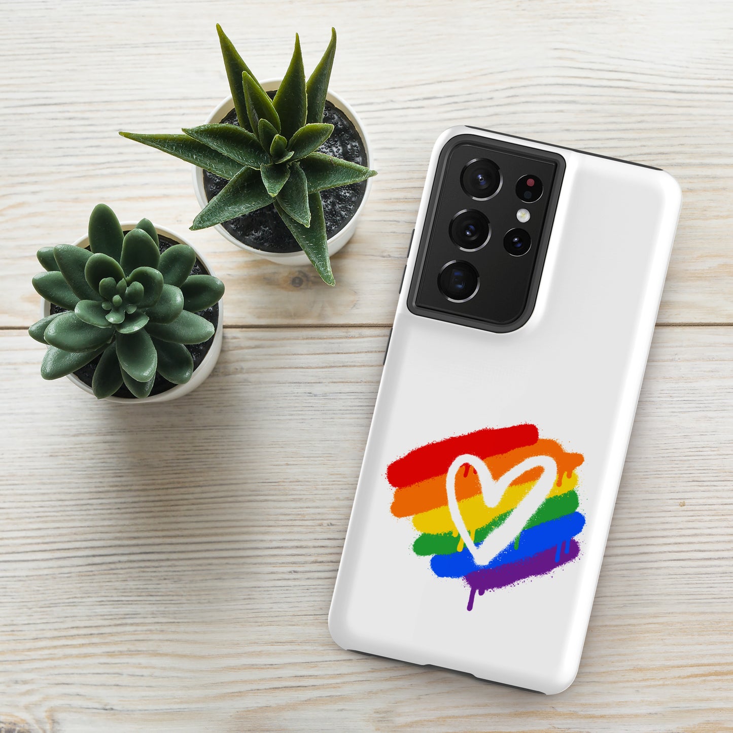 Rainbow Heart - Tough case for Samsung®