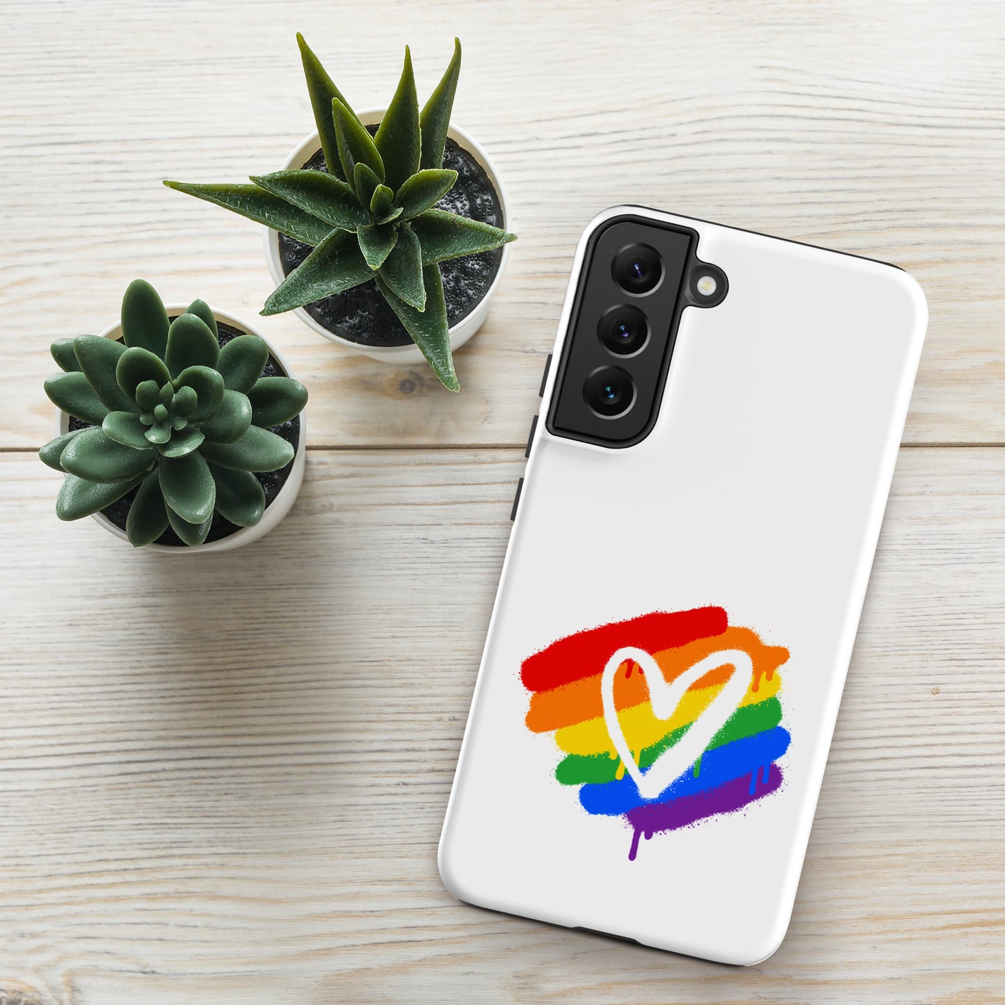 Rainbow Heart - Tough case for Samsung®