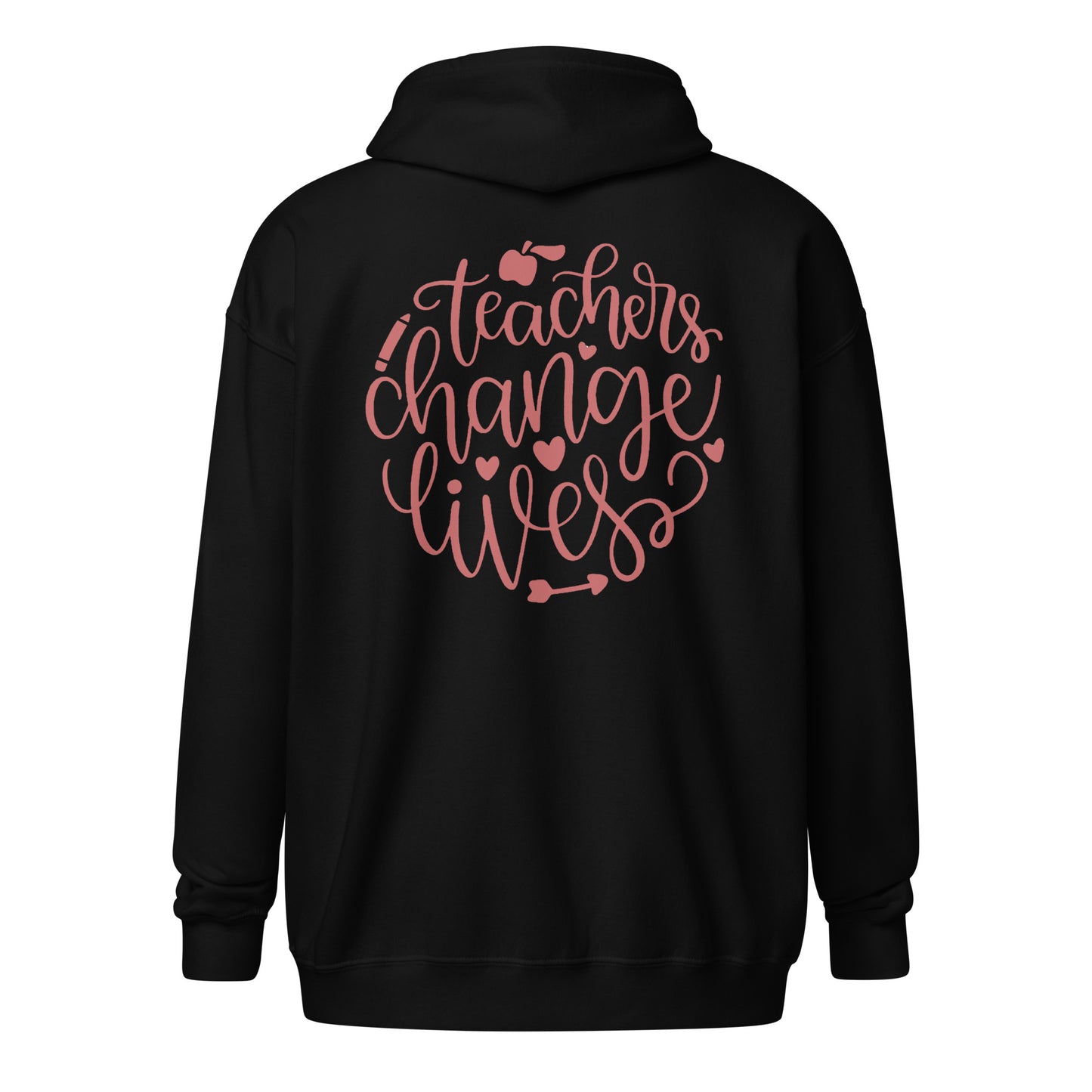 Teachers Change Lives - Unisex heavy blend zip hoodie