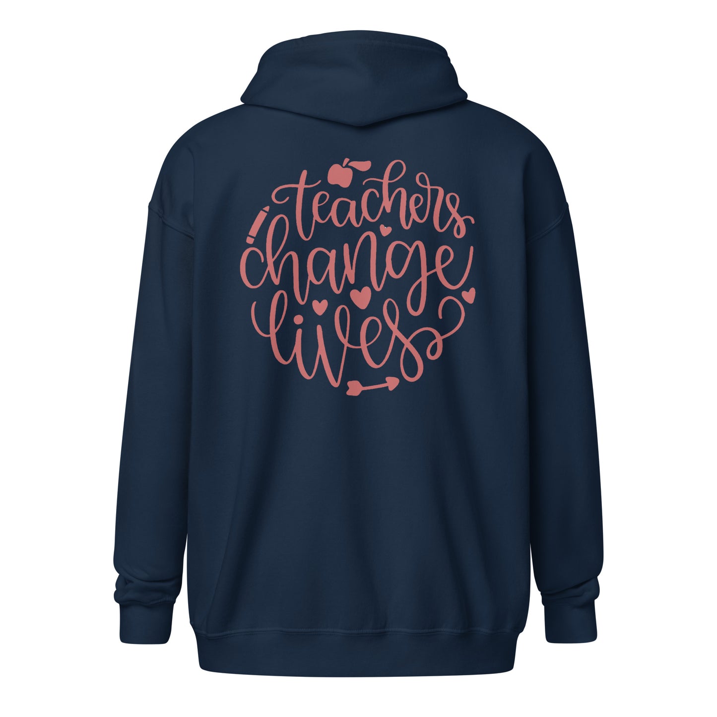 Teachers Change Lives - Unisex heavy blend zip hoodie