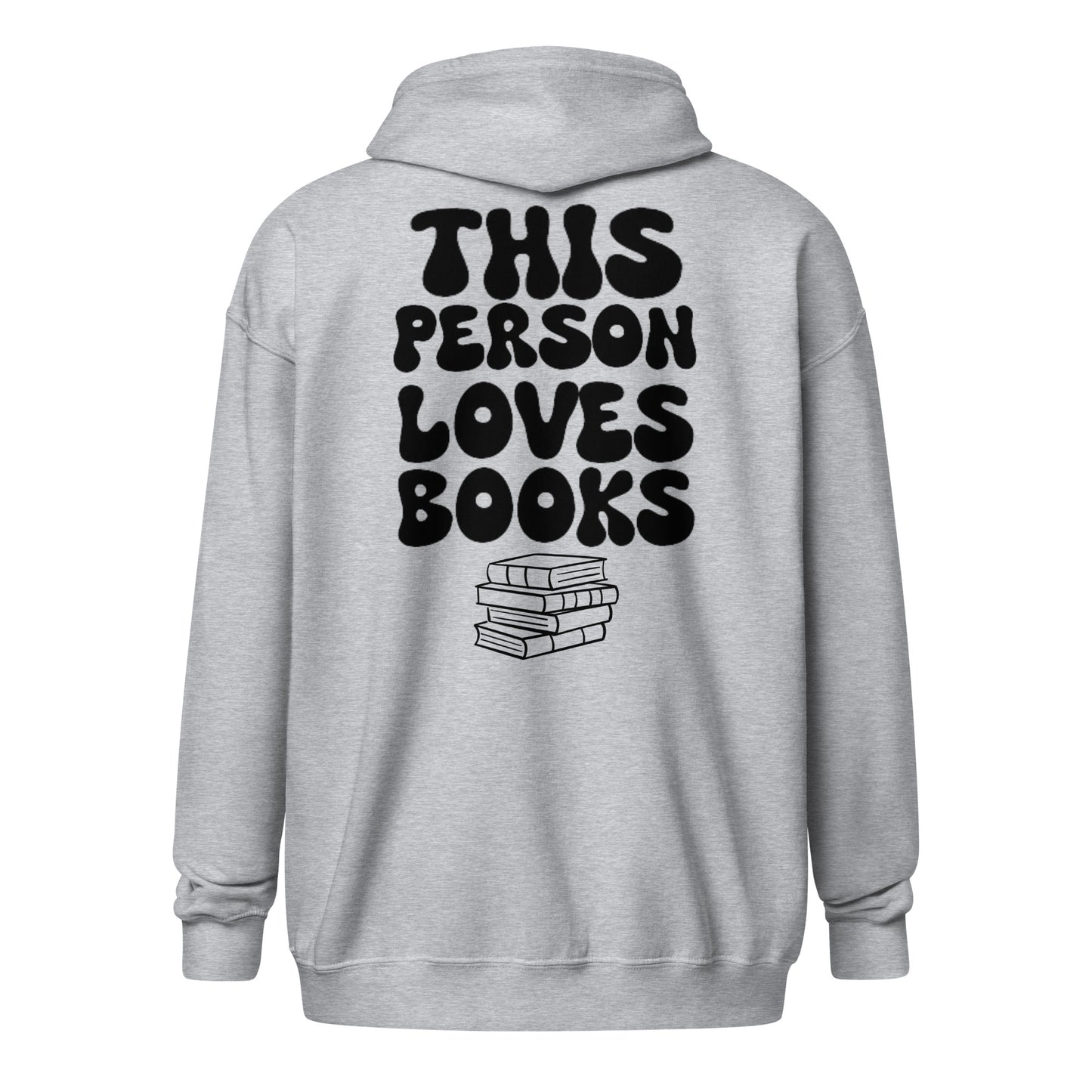This Person Loves Books - Unisex heavy blend zip hoodie