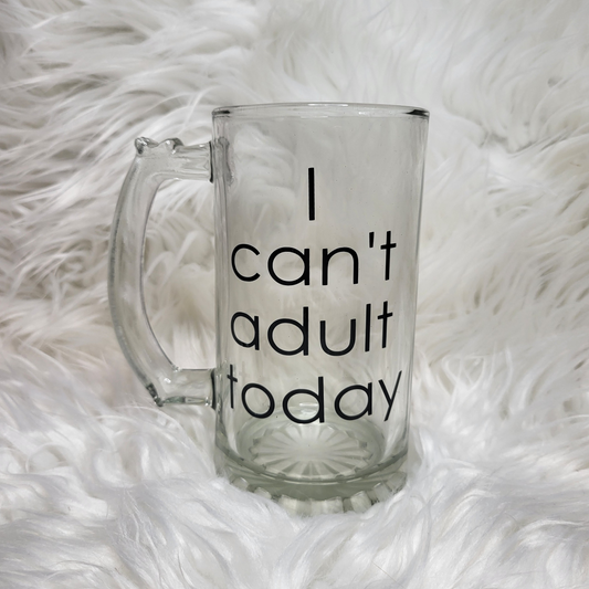 I Can't Adult Today Oversized Mug