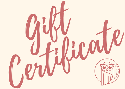 KC Designs Gift Certificate