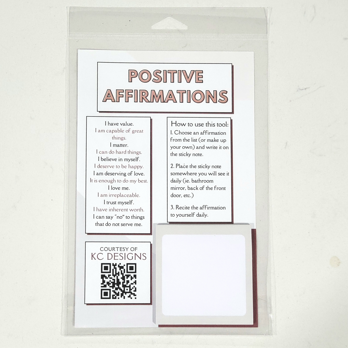 Positive Affirmation Tool