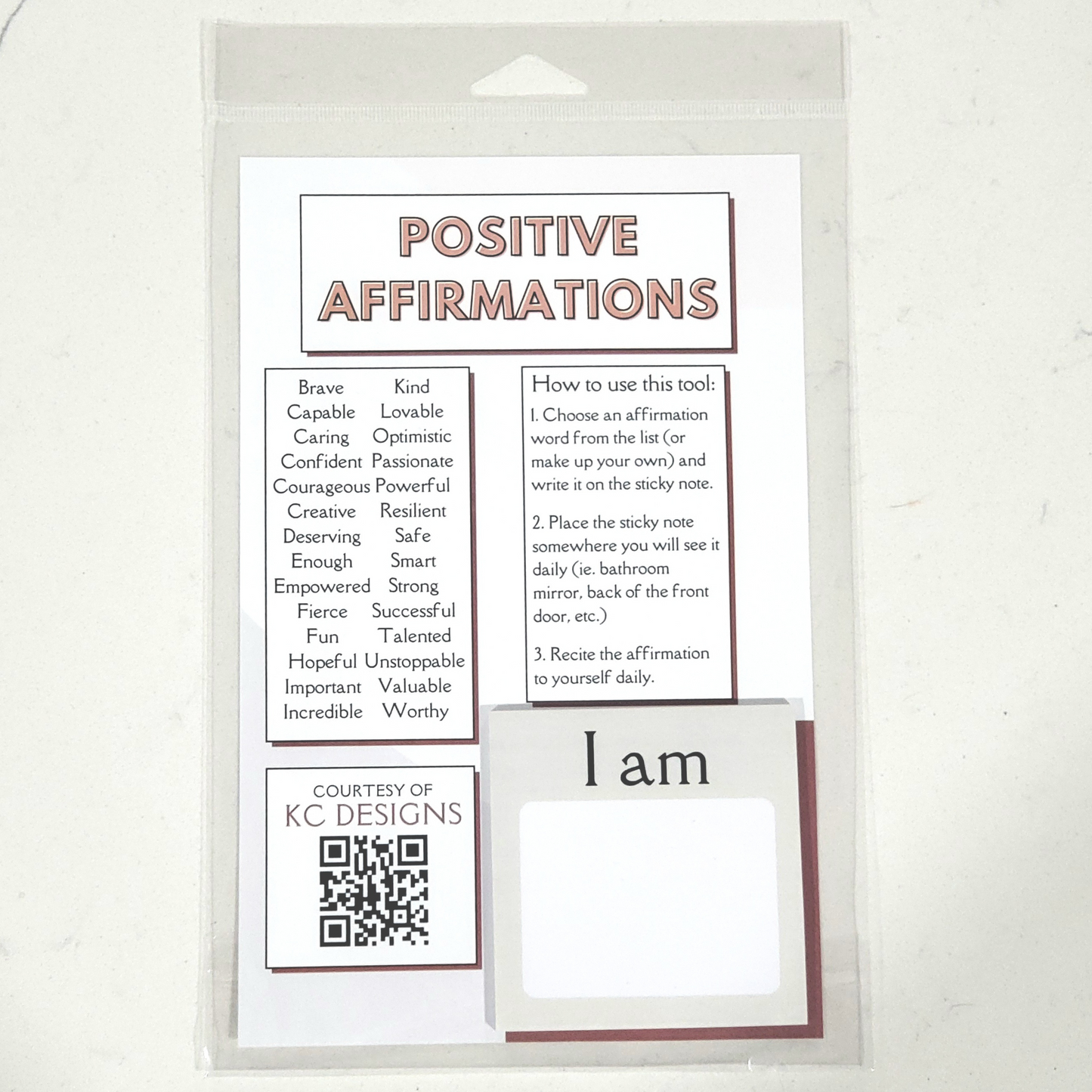 Positive Affirmation Tool