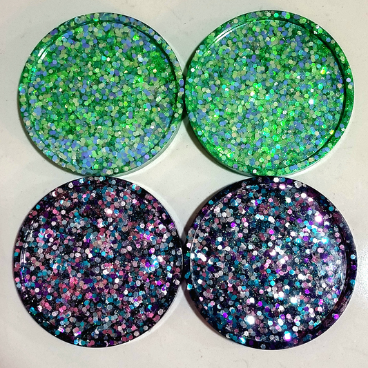 Multi-Color Round Coaster Set