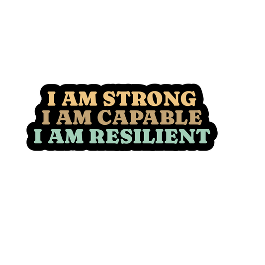 Strong Capable Resilient Sticker