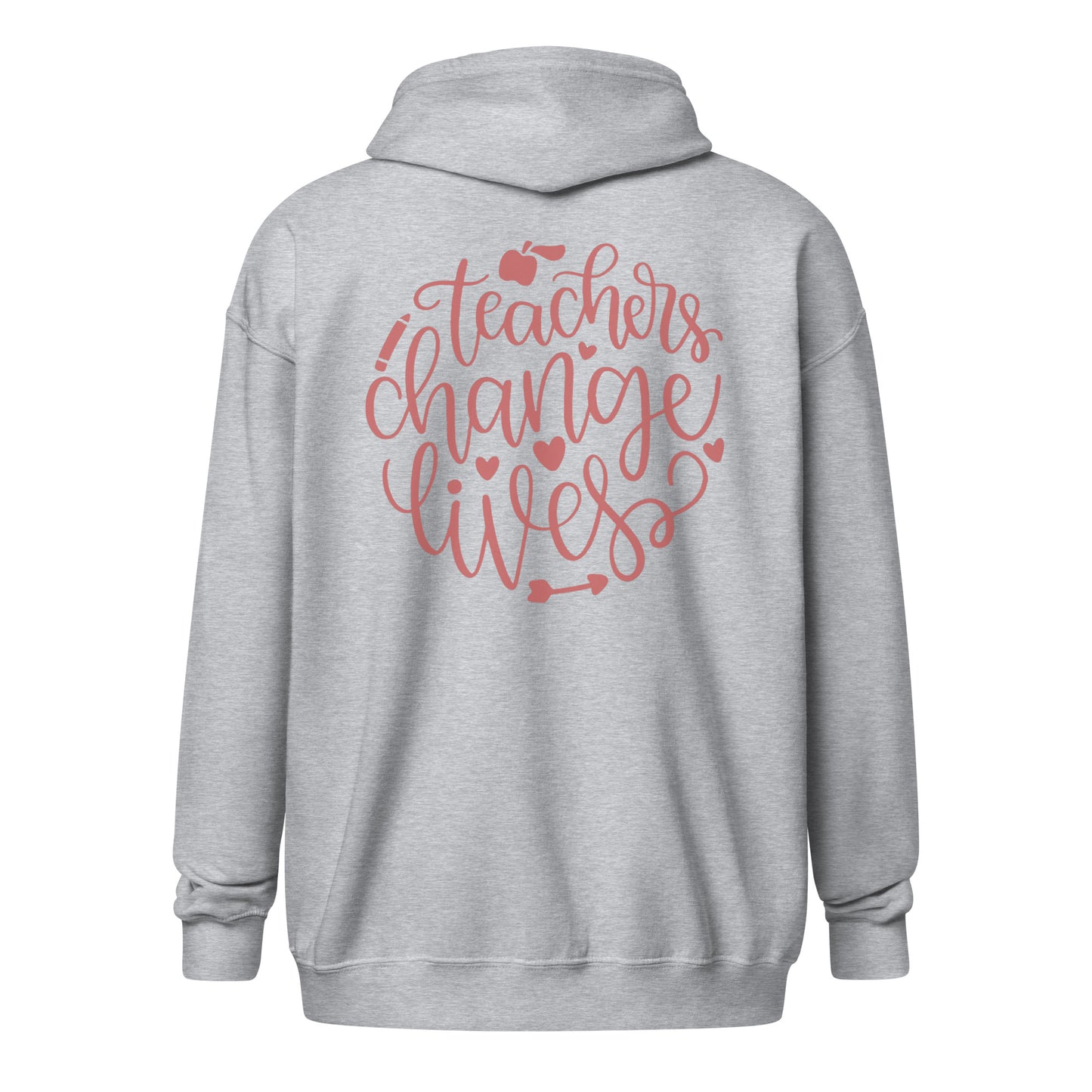 Teachers Change Lives - Unisex heavy blend zip hoodie