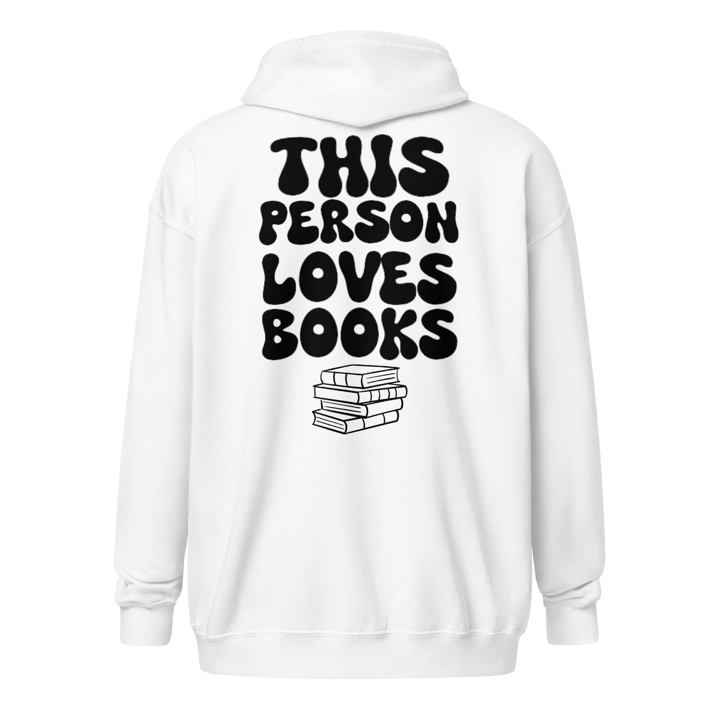 This Person Loves Books - Unisex heavy blend zip hoodie