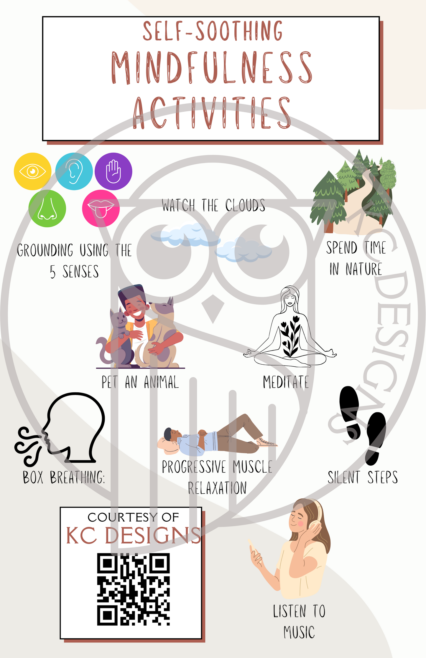 Mindfulness Activities Flyer - Ages 12+ (Digital Download)