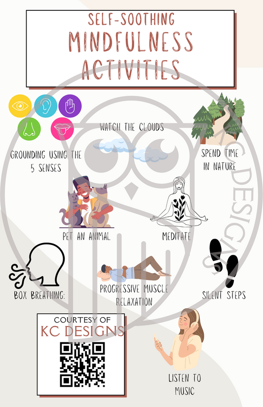 Mindfulness Activities Flyer - Ages 12+ (Digital Download)